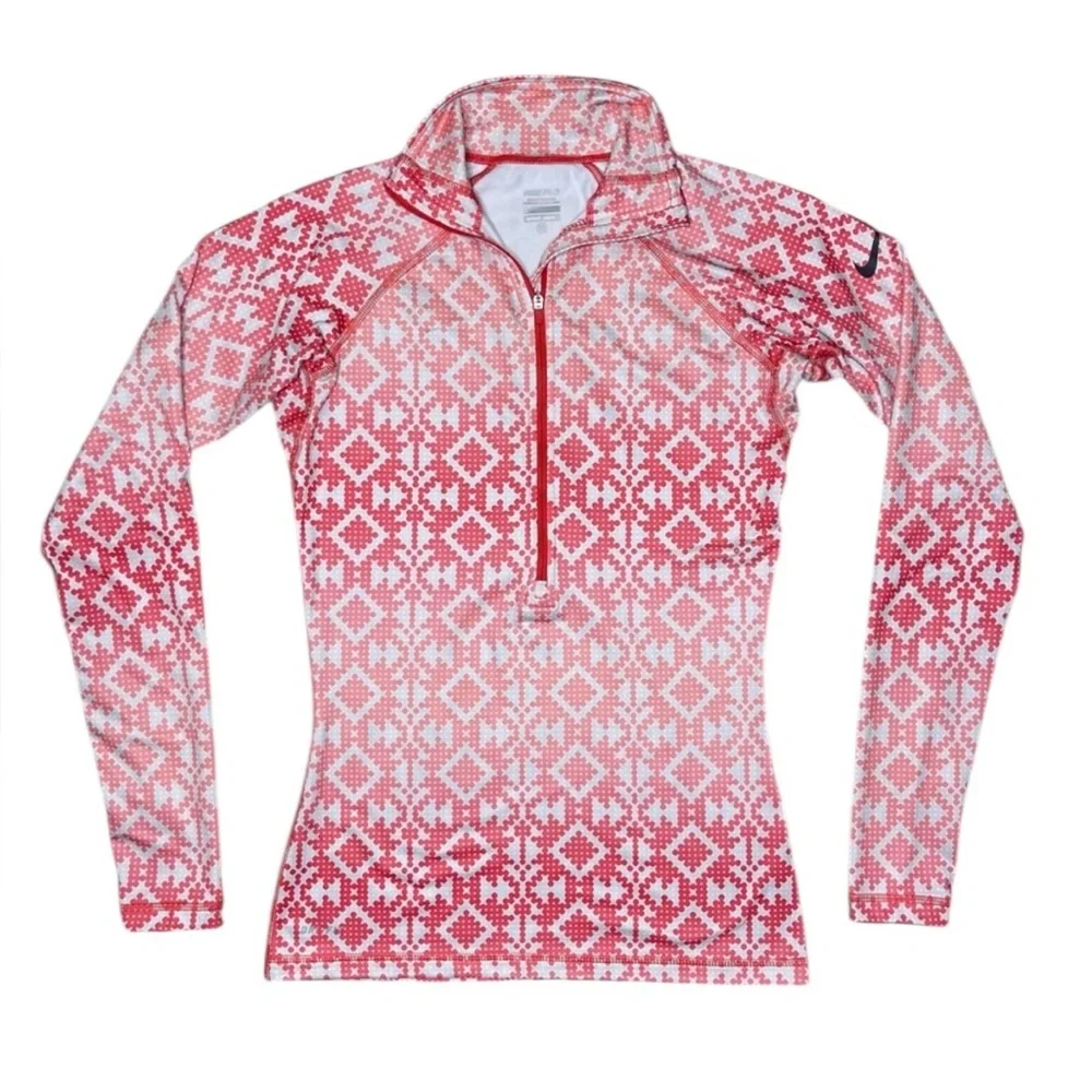 Nike Pro Dri-fit 1/2 zip running shirt